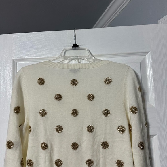 NWT Talbots Tinsel Dot Bateau Neck Sweater - Picture 10 of 16